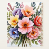 Schöne Wildblumen Moderne Luxus-Kollektion Planer (Rückseite)