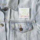 Schöne Wildblumen-Mutter-der-Braut-Party Button (Beispiel)