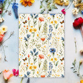 Schöne Wildblumen Natur Trendy Blumenzwiese Einladung