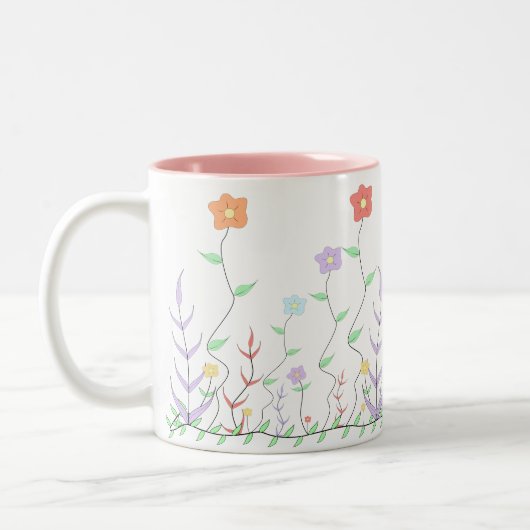 Schöne Wildblumen Tasse (Links)
