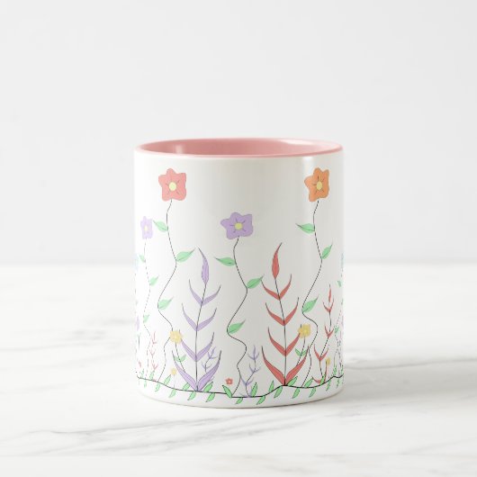 Schöne Wildblumen Tasse (Mittel)
