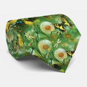 Schöne Wildblumen und Schmetterlinge Natur Krawatte (Gerollt)