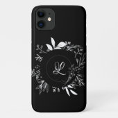Schöne wilde Blume Doodle Monogram Case Mate i (Rückseite)