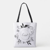 Schöne wilde Blume Doodles Tasche (Rückseite)