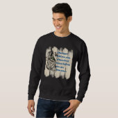 Schöne wilde Katzenzitat-Grafikidee Sweatshirt (Vorne ganz)