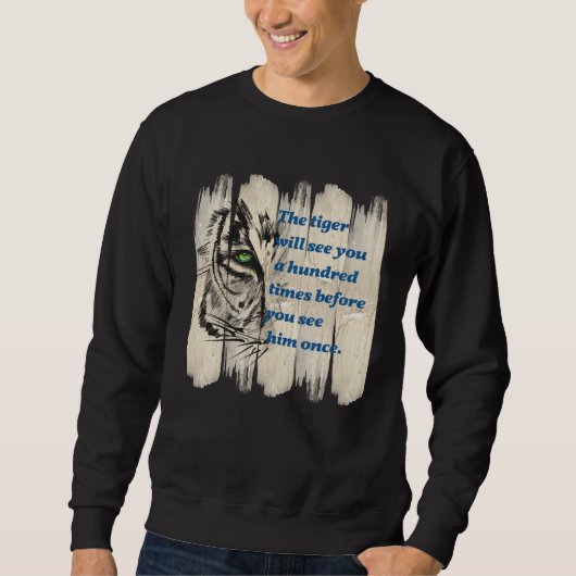 Schöne wilde Katzenzitat-Grafikidee Sweatshirt (Vorderseite)