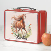 Schöne Wilde Pferde Metall Brotdose (Beispiel)