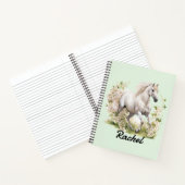 Schöne Wilde Pferde Notizblock (Innenseite)