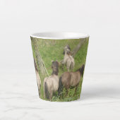 Schöne Wildpferde Latte Tasse (Vorderseite)