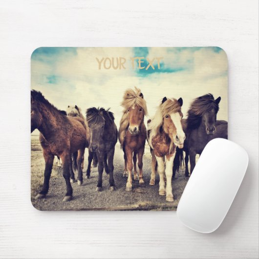 Schöne Wildpferde Mousepad (Mit Mouse)