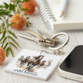 schöne Wildpferde Schlüsselanhänger (Vorderseite rechts)