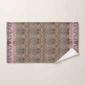 Schöne William Morris Blumenmuster mit rosa Spitze Badhandtuch Set (Handtuch)