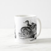 Schöne Windhunde Kaffeetasse (VorderseiteRechts)