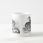 Schöne Windhunde Kaffeetasse (Mittel)