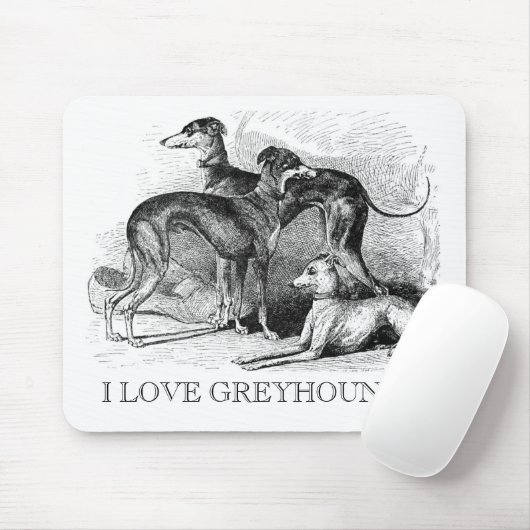 Schöne Windhunde Mousepad (Mit Mouse)