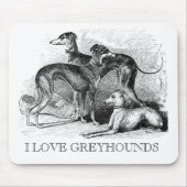 Schöne Windhunde Mousepad (Vorne)