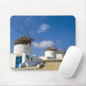 Schöne Windmühlen auf der Insel Mykonos, Mousepad (Mit Mouse)
