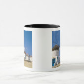 Schöne Windmühlen auf der Insel Mykonos, Tasse (Zentrum)