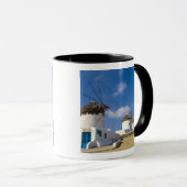 Schöne Windmühlen auf der Insel Mykonos, Tasse (VorderseiteRechts)
