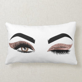 Schöne Wink Eye Lashes Makeup Artist Lendenkissen