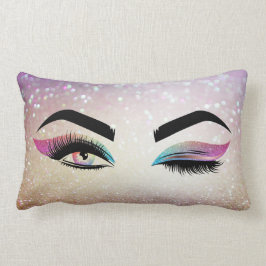 Schöne Wink Eye Lashes Makeup Artist Lendenkissen
