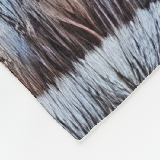 Schöne Winter Birch Fleecedecke (Ecke)