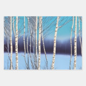 Schöne Winter Birch Geschenkpapier Set (Vorderseite 2)