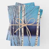 Schöne Winter Birch Geschenkpapier Set (Beispiel)