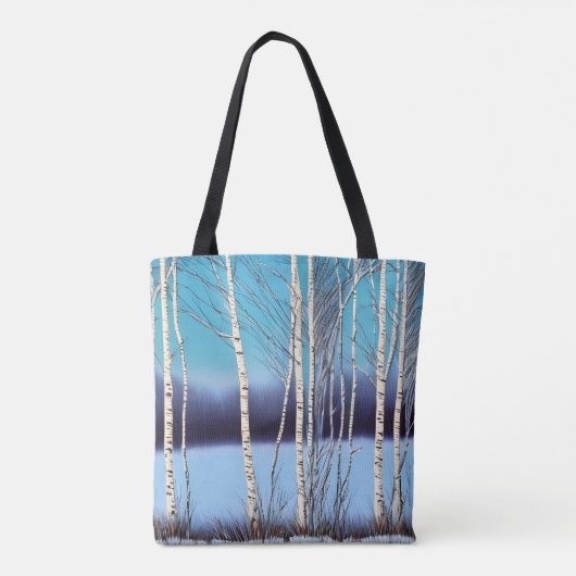 Schöne Winter Birch Tasche (Rückseite)