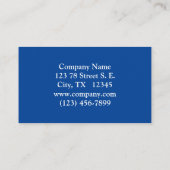 Schöne Winter Birch Visitenkarte (Rückseite)