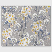 Schöne Winter-Blume blühend im Schnee delig Geschenkpapier (Flach)