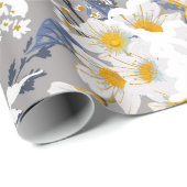 Schöne Winter-Blume blühend im Schnee delig Geschenkpapier (Rolleneckpunkt)
