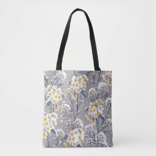Schöne Winter-Blume blühend im Schnee delig Tasche