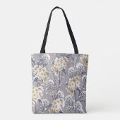 Schöne Winter-Blume blühend im Schnee delig Tasche (Rückseite)