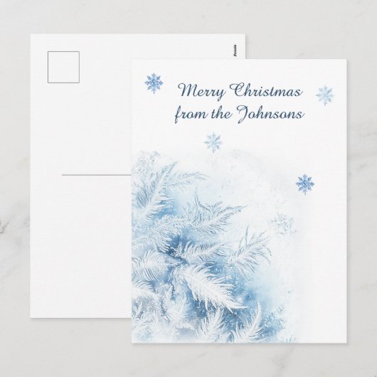 Schöne Winter Frost Weihnachten (Vorne/Hinten)