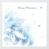 Schöne Winter Frost Weihnachten Fensteraufkleber (Blatt)