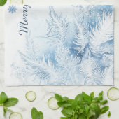 Schöne Winter Frost Weihnachten Geschirrtuch (Gefaltet)