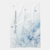 Schöne Winter Frost Weihnachten Geschirrtuch (Vertikal)