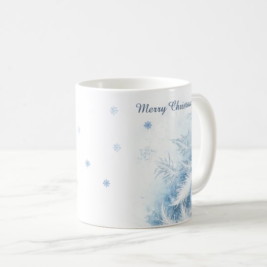 Schöne Winter Frost Weihnachten Kaffeetasse (VorderseiteRechts)