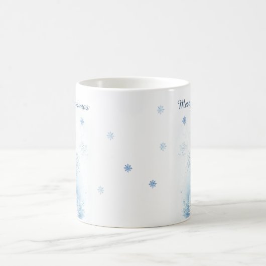 Schöne Winter Frost Weihnachten Kaffeetasse (Mittel)