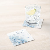 Schöne Winter Frost Weihnachten Rechteckiger Pappuntersetzer (Vor Ort)