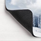 Schöne Winter-Landschaft mit Schnee Mousepad (Ecke)