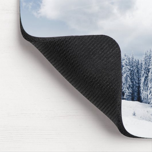 Schöne Winter-Landschaft mit Schnee Mousepad (Ecke)