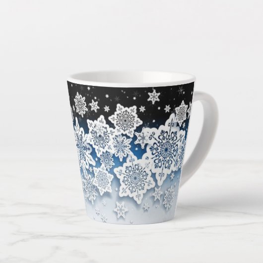 Schöne Winter Latte Tasse! Milchtasse (Rechte Ecke)