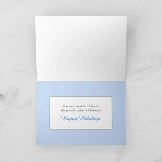 Schöne Winter Nature Bird Szene Weihnachten (Innenseite)