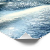 Schöne Winter River Landschaft Poster (Ecke)