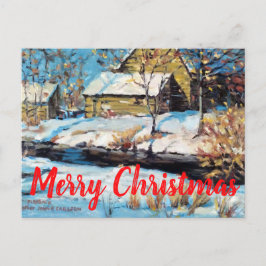 Schöne Winter Snow Picture Weihnachtskarte Postkarte