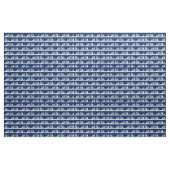 Schöne Winter Trees Night Sky Blauer Weihnachten Stoff (Fat Quarter (45,7 x 55,9 cm))