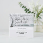 Schöne Winterbaumeinladung Einladung (Stehend Vorderseite)