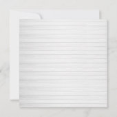 Schöne Winterbaumeinladung Einladung (Rückseite)